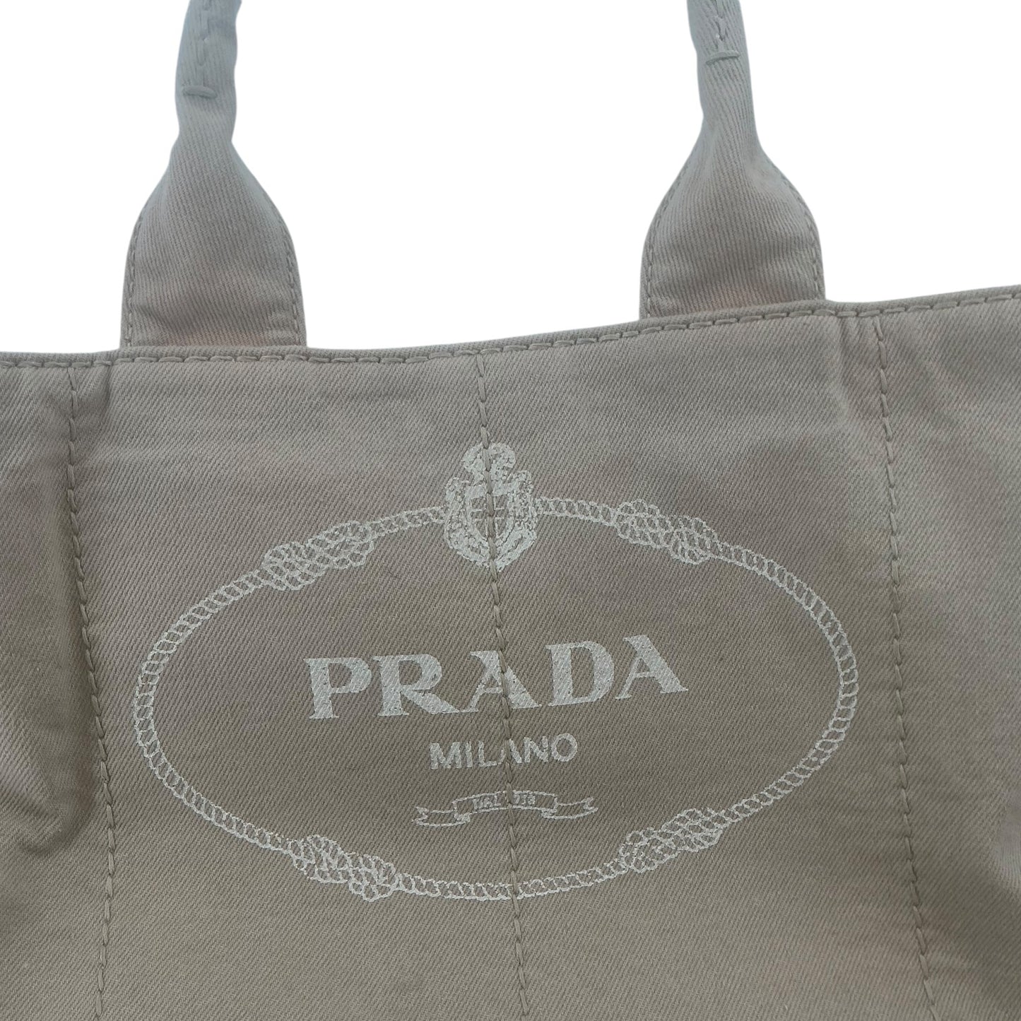 Prada Canapa Canvas Tote Bag – Beige/Tan