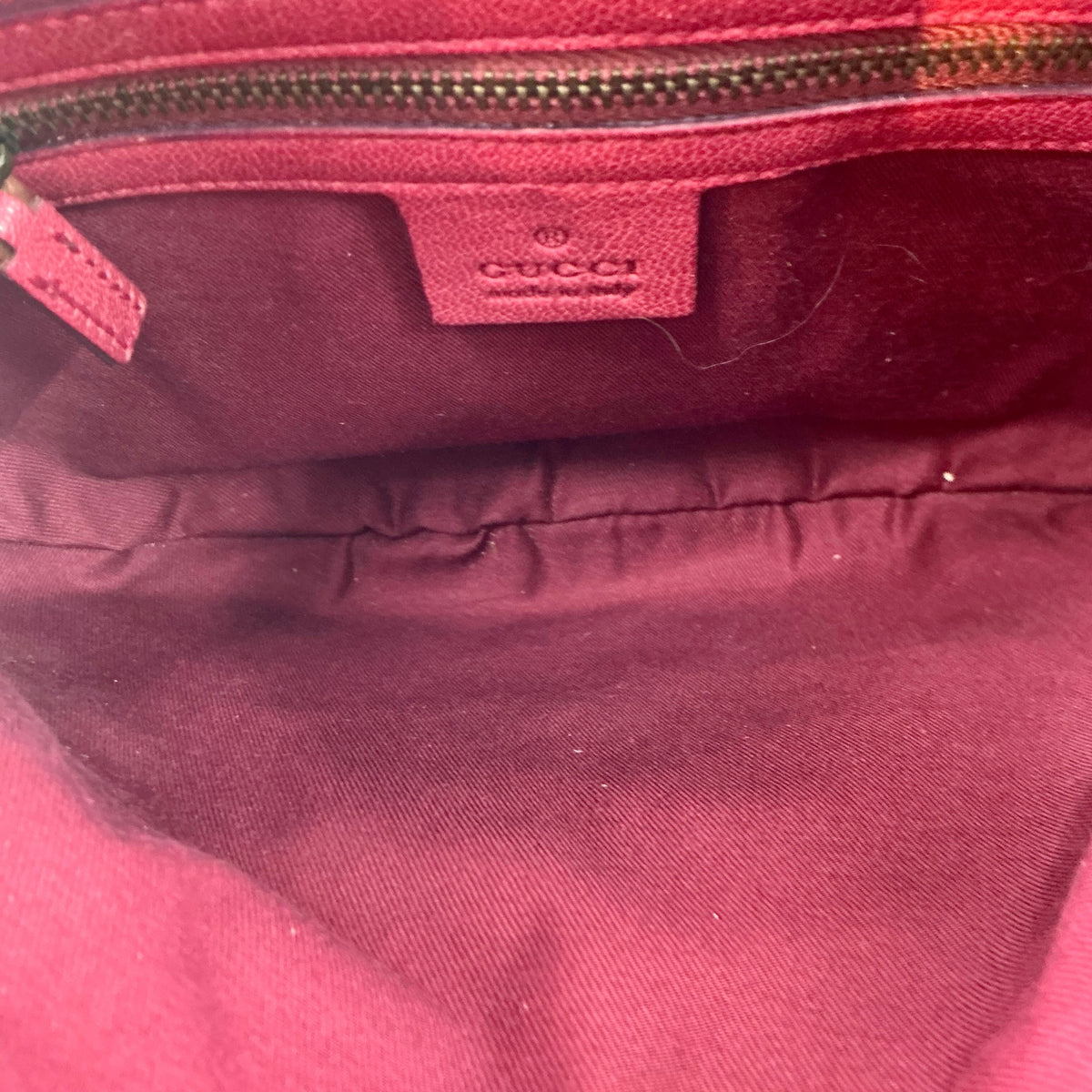 Gucci Vintage Tom Ford Era Burgundy Calfskin Studded Blondie Small Hobo Bag