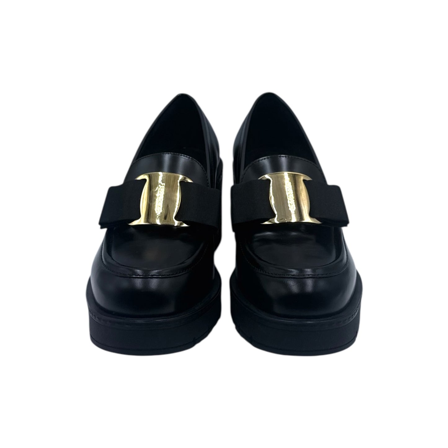 Salvatore Ferragamo Chunky Heeled Vara Bow Loafer