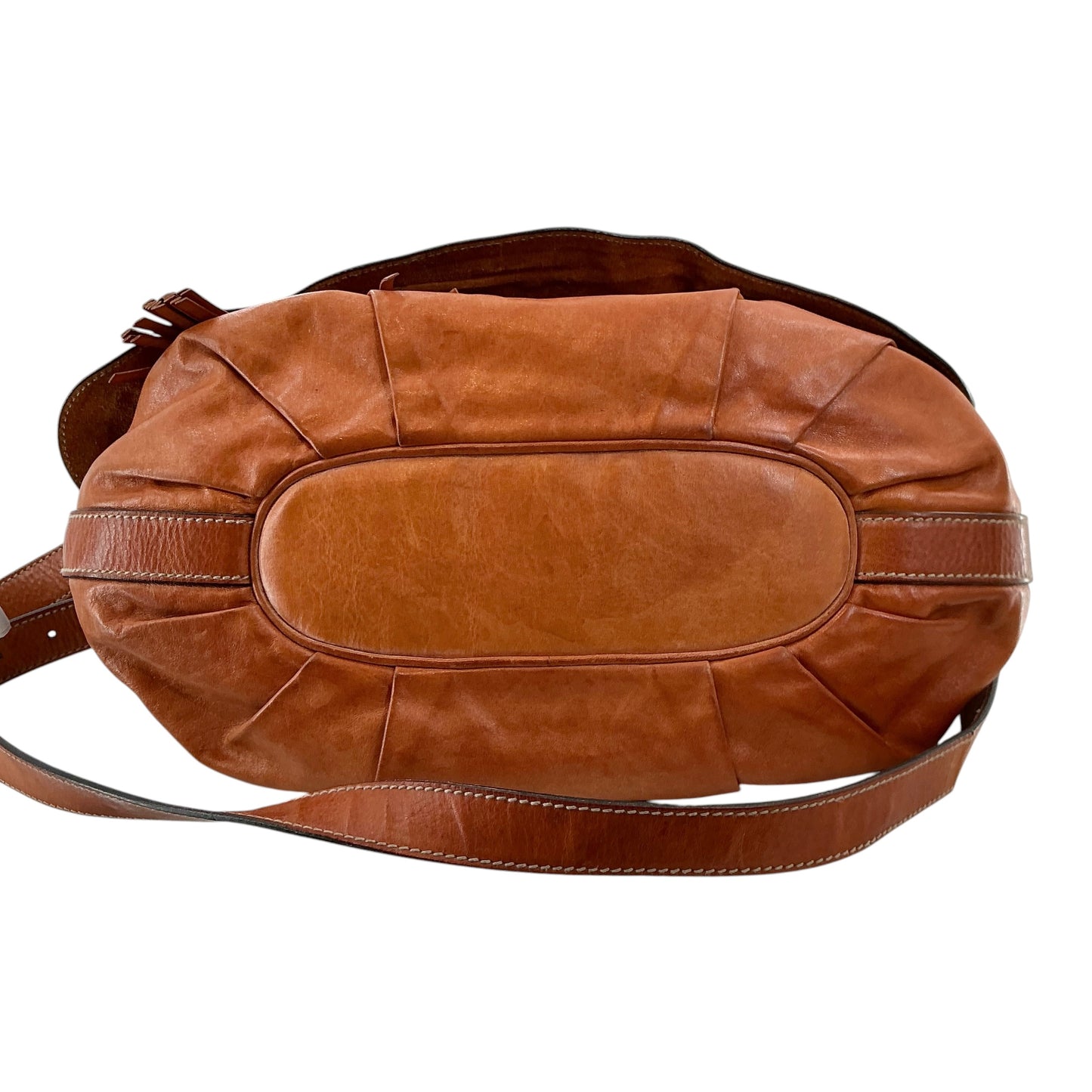 Gucci Limited Edition Tan Leather Tattoo Heart Tribeca Messenger Bag