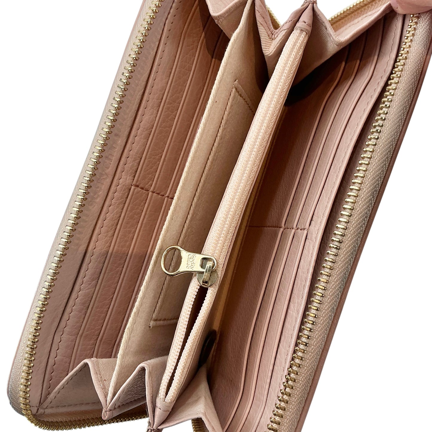 See by Chloé Grained Leather Zip-Around Continental Wallet