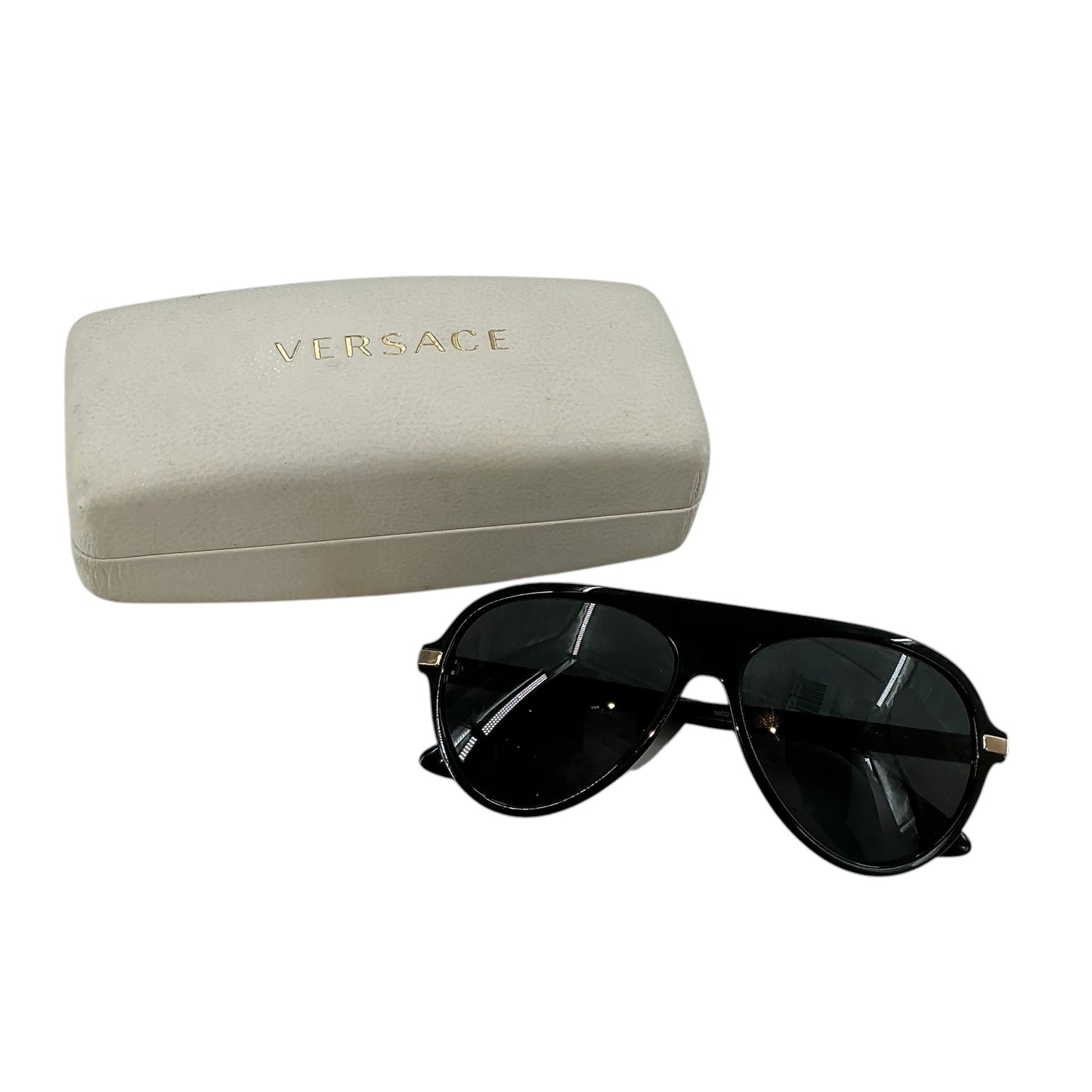 Versace VE4321 GB1/87 Black & Gold Pilot Sunglasses