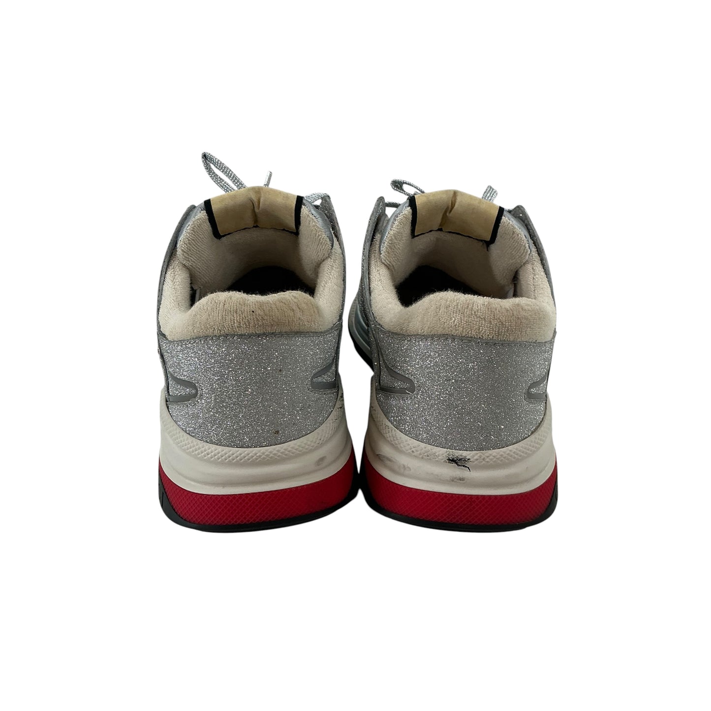 Gucci Ultrapace Glitter Sneakers Metallic Silver