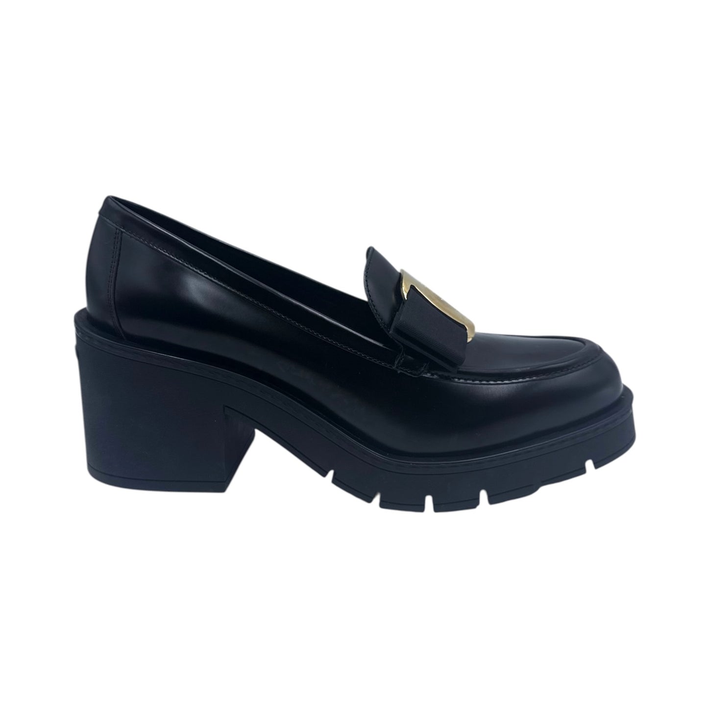 Salvatore Ferragamo Chunky Heeled Vara Bow Loafer