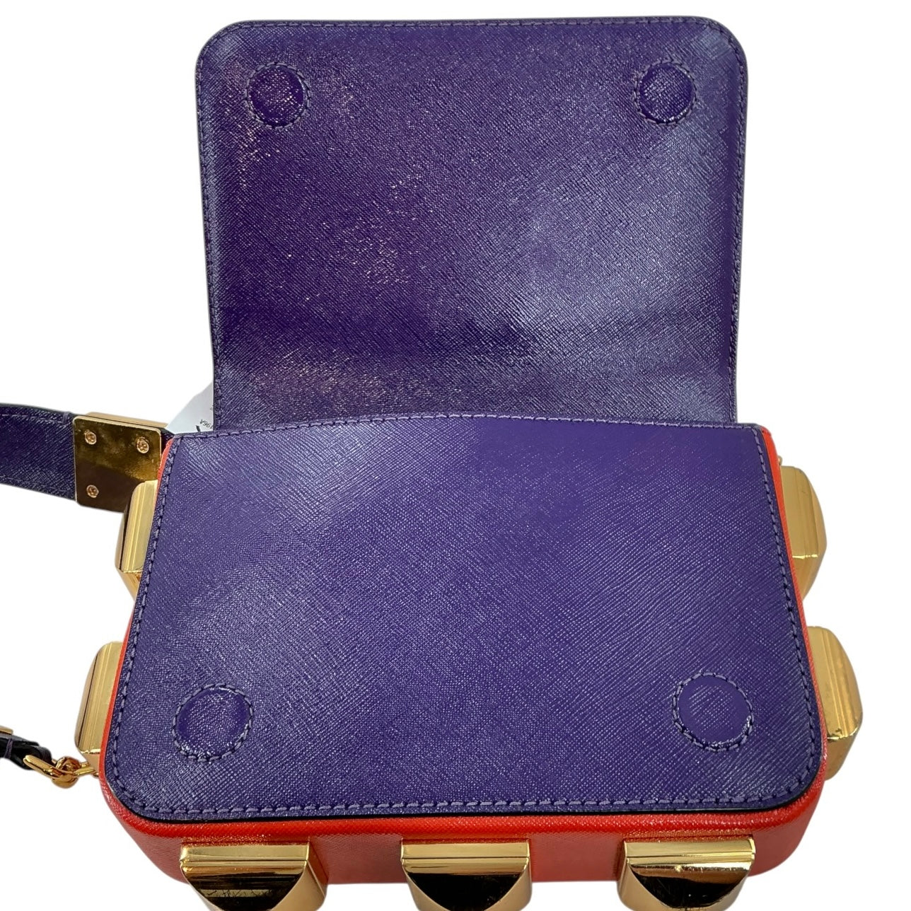 Marc Jacobs The Hip Shot Saffiano Leather Convertible Belt Bag / Crossbody — Magenta Pink & Gold Multi
