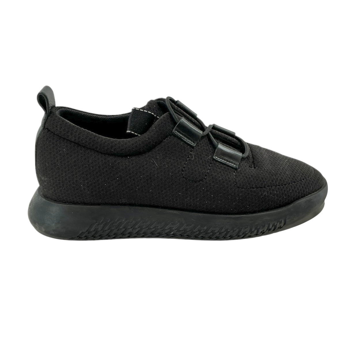 Hermès Black Mesh and Leather Team Sneakers