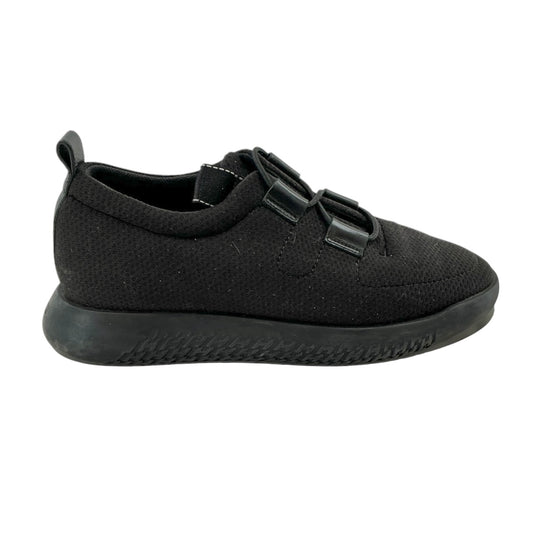 Hermès Black Mesh and Leather Team Sneakers