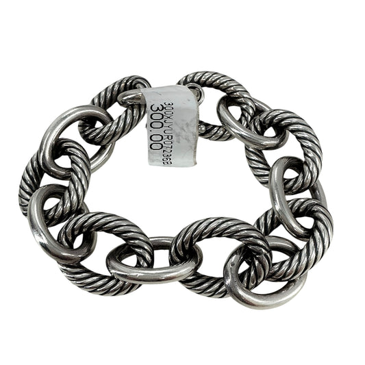 David Yurman Sterling Silver Oval Link Chain Bracelet