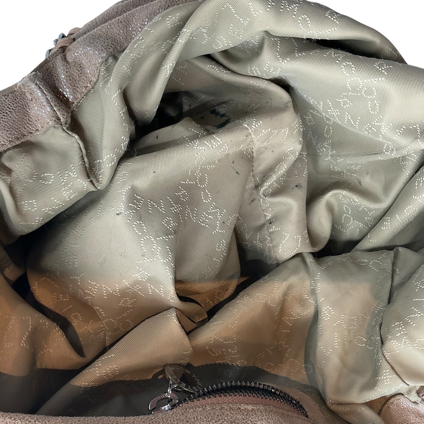 Stella McCartney Falabella Fold-Over Tote Bag – Taupe Shaggy Deer