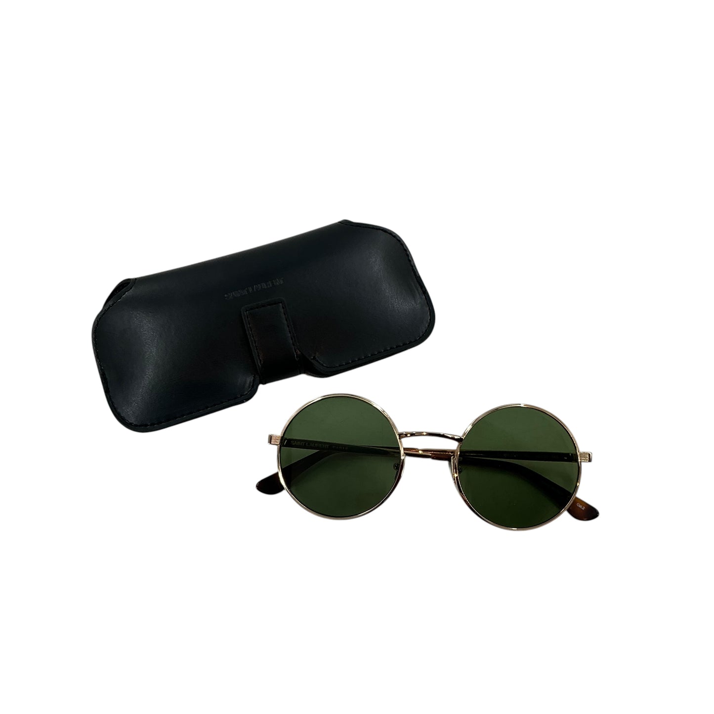 Saint Laurent SL 692 Gold & Green Oval Sunglasses