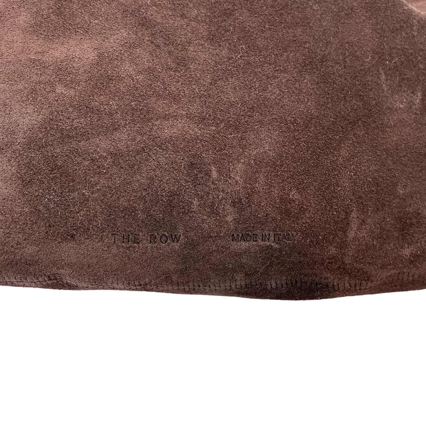 THE ROW Small Bindle Suede Hobo Bag – Espresso / Dark Chocolate Brown