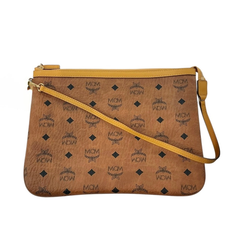 MCM Visetos Medium Shoulder Pouch