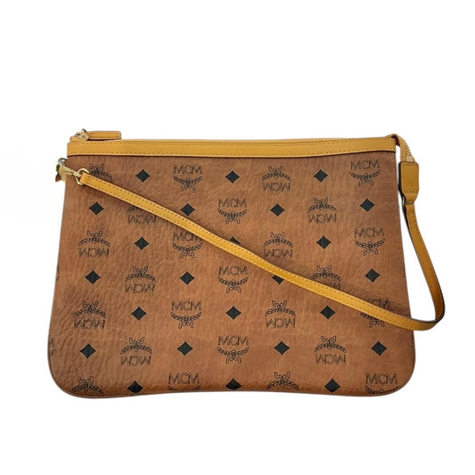 MCM Visetos Medium Shoulder Pouch