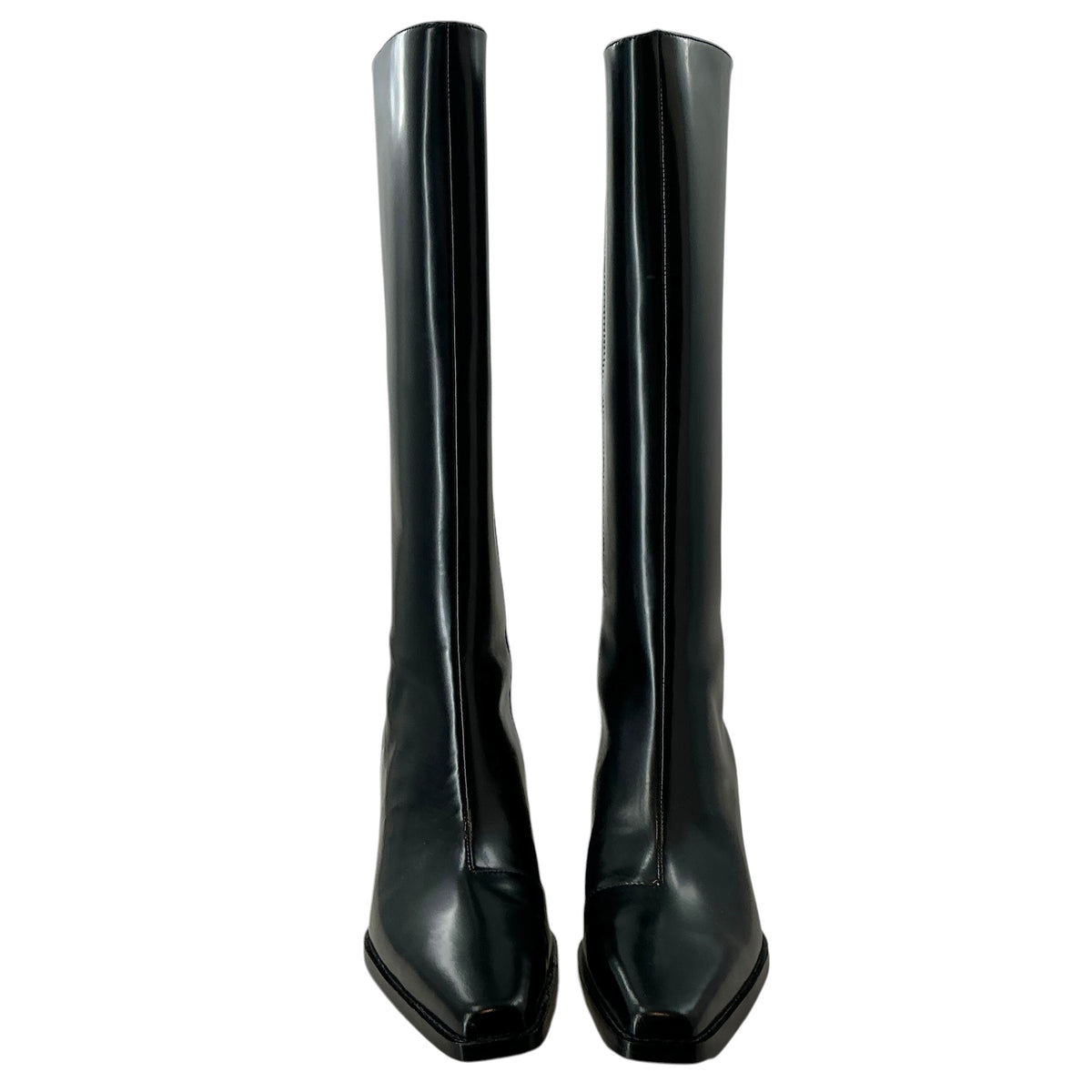 Rag & Bone Black Leather Joni Knee-High Boots