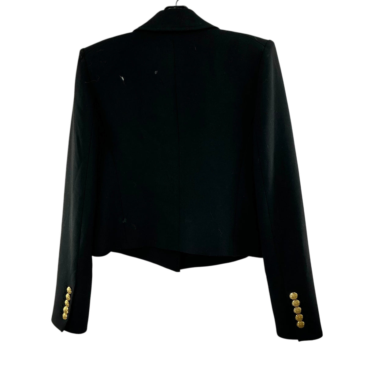 Veronica Beard Black Cropped Double-Breasted Blazer