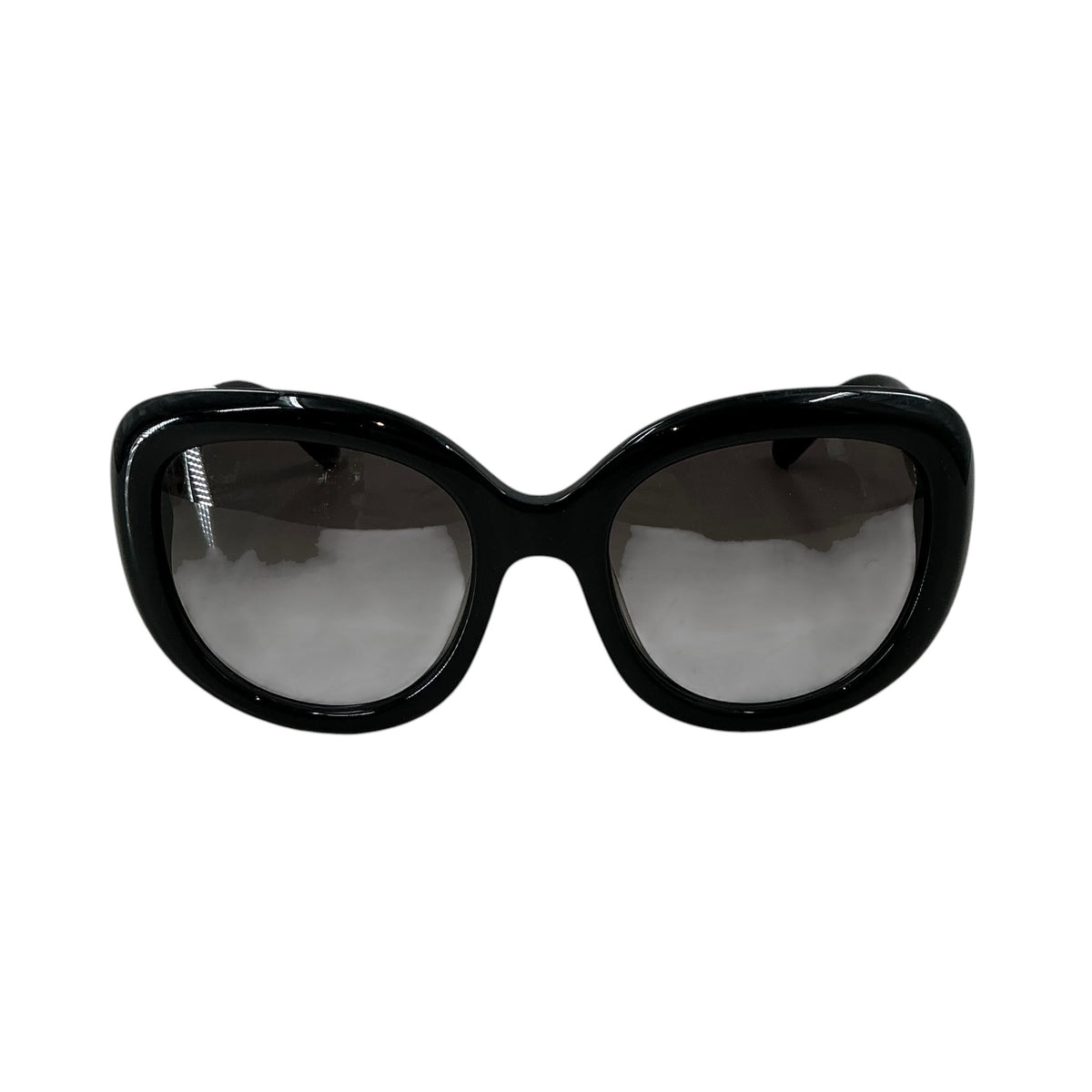 Salvatore Ferragamo Black Oversized Oval Sunglasses SF727S