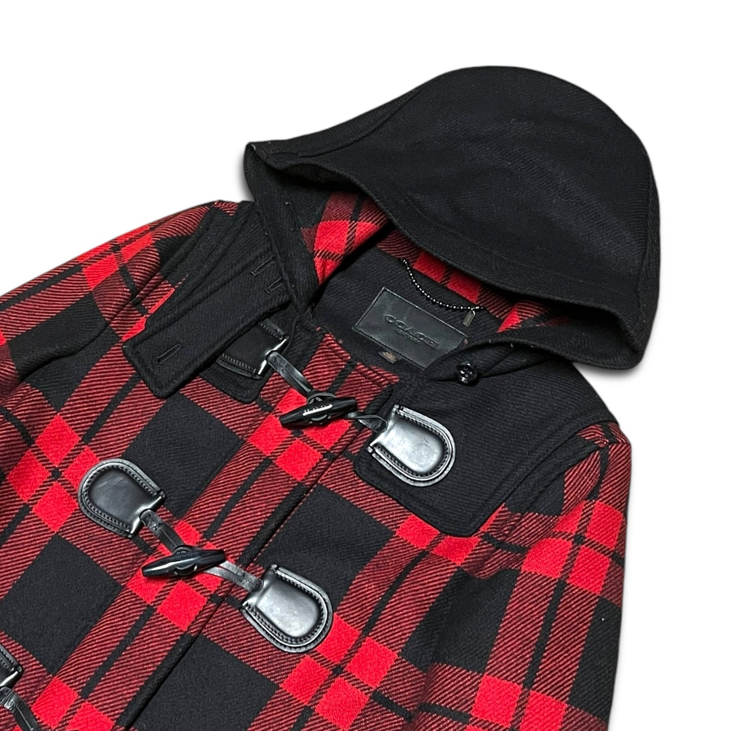 Coach Women’s Plaid Peacoat