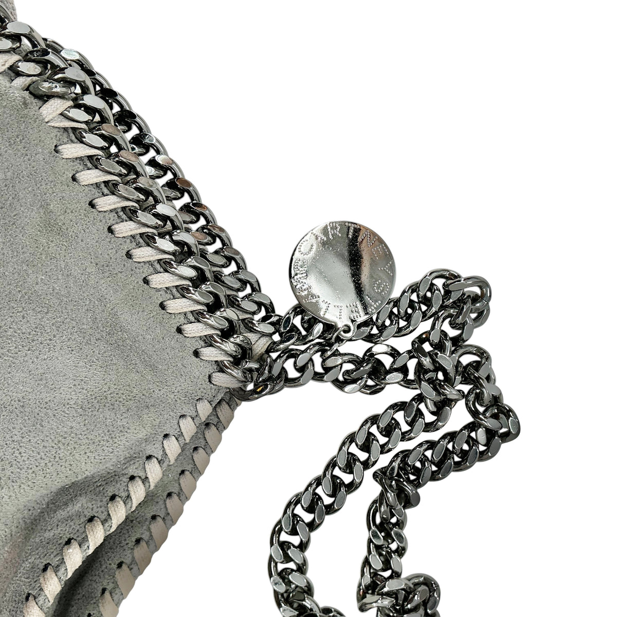 Stella McCartney Grey Falabella Fold-Over Tote Bag