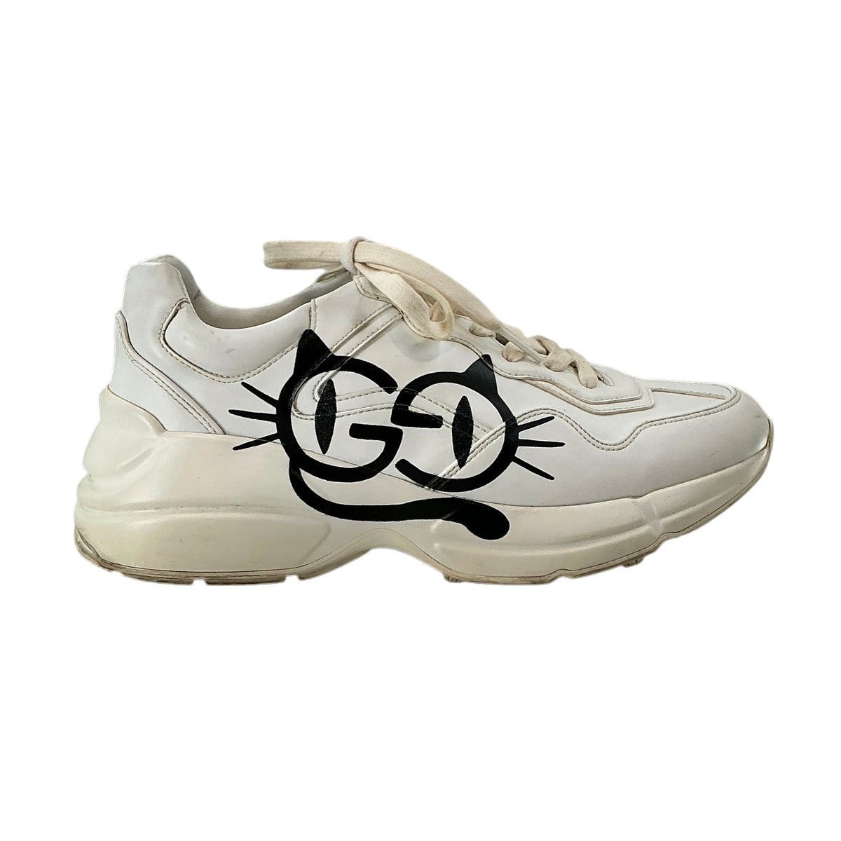 Gucci Rhyton Mystic Cat White Leather Sneakers