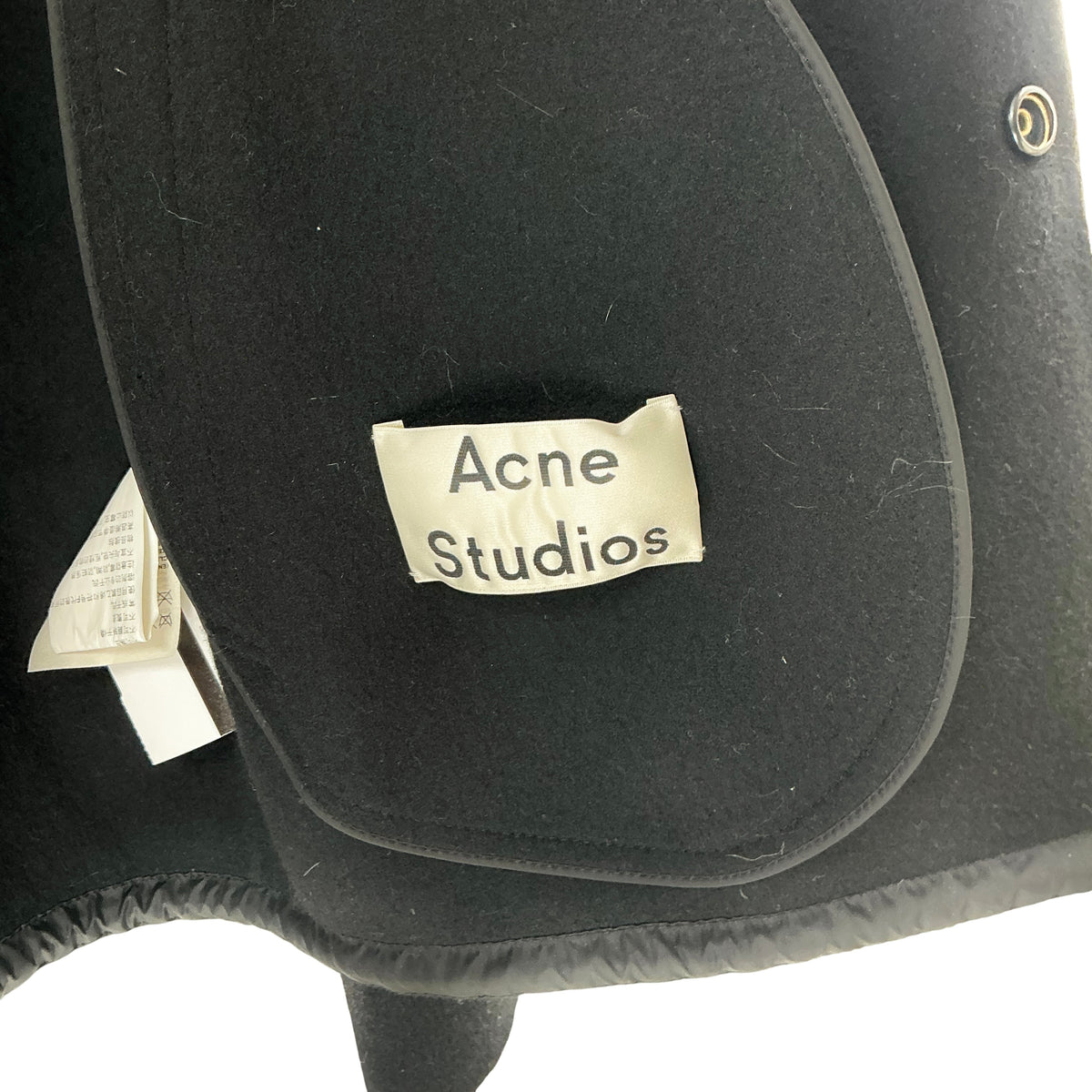 Acne Studios Black Wool Snap-Button Jacket