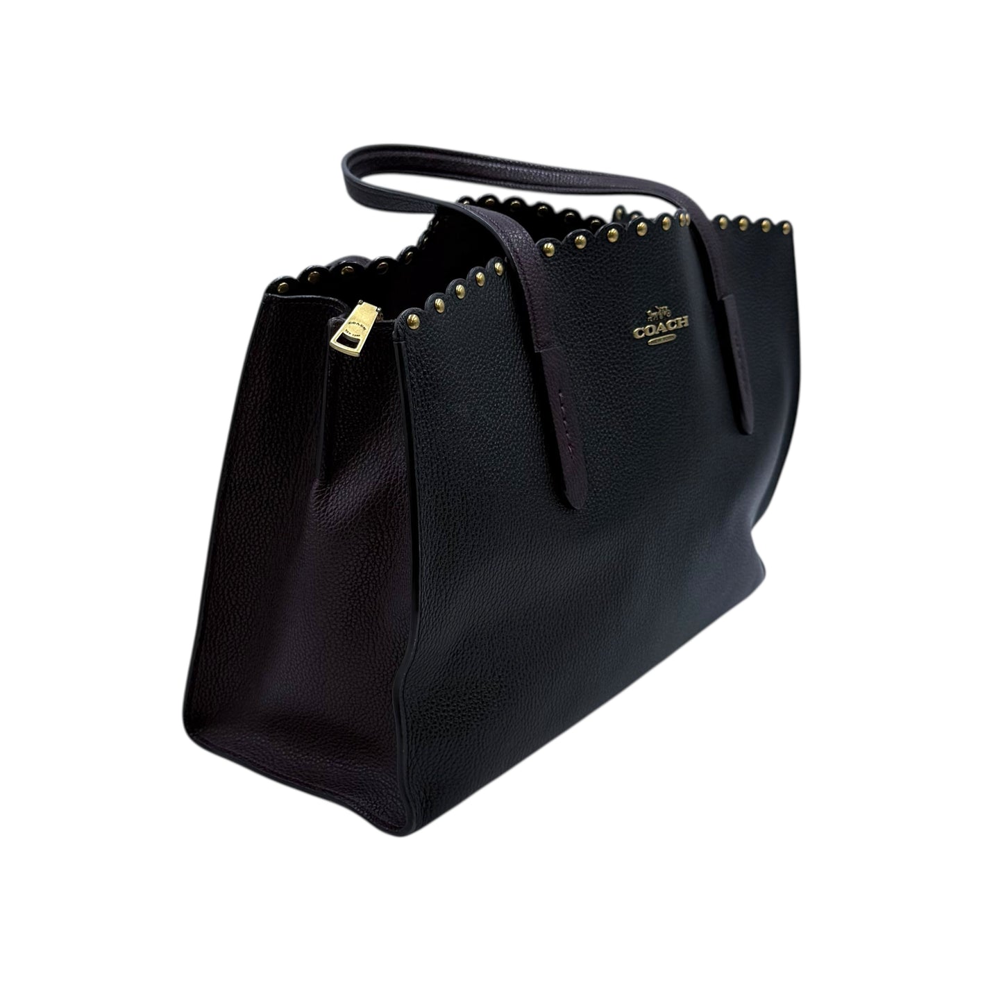 Coach Charlie Scallop Stud Tote Bag