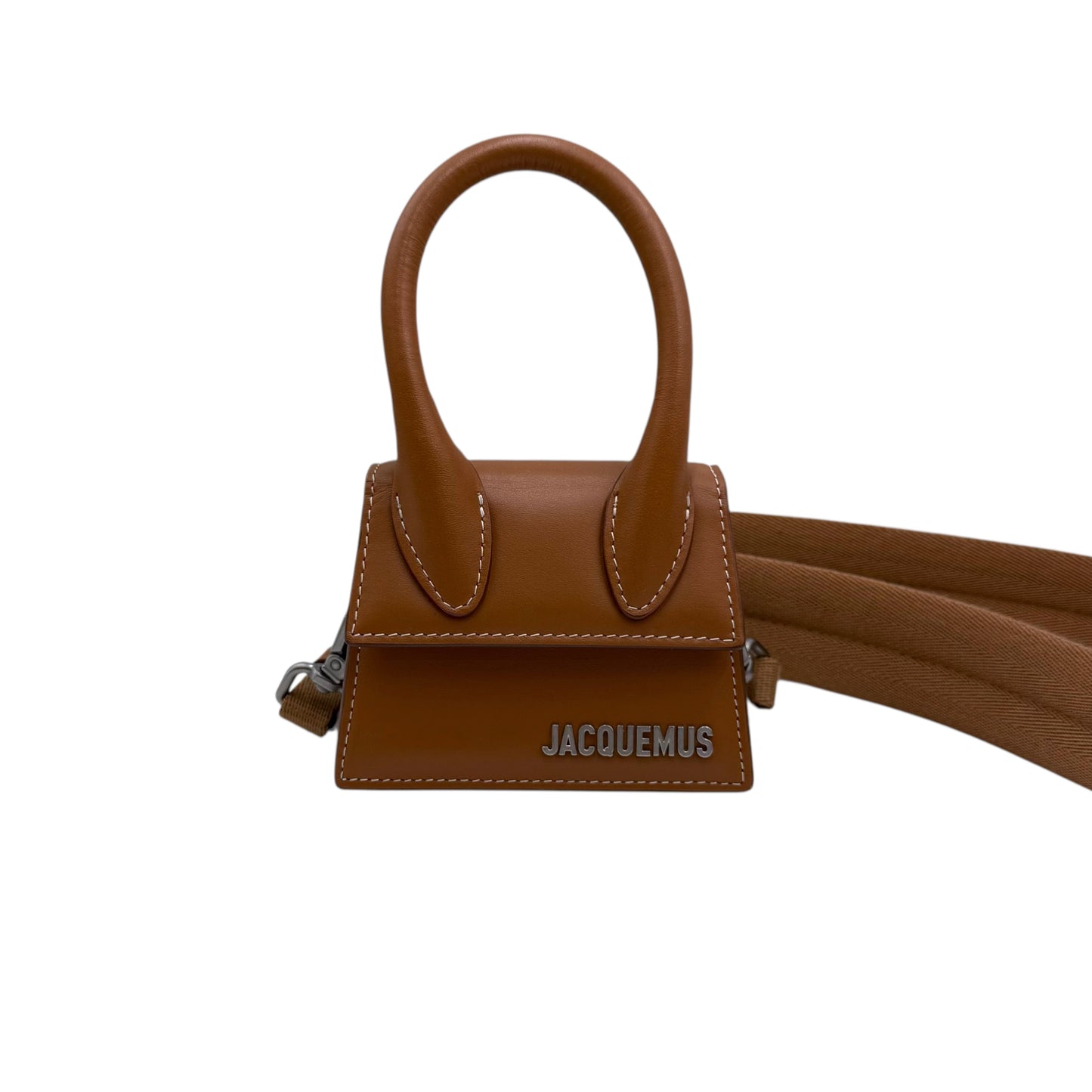 Jacquemus Cognac Le Chiquito Mini Bag