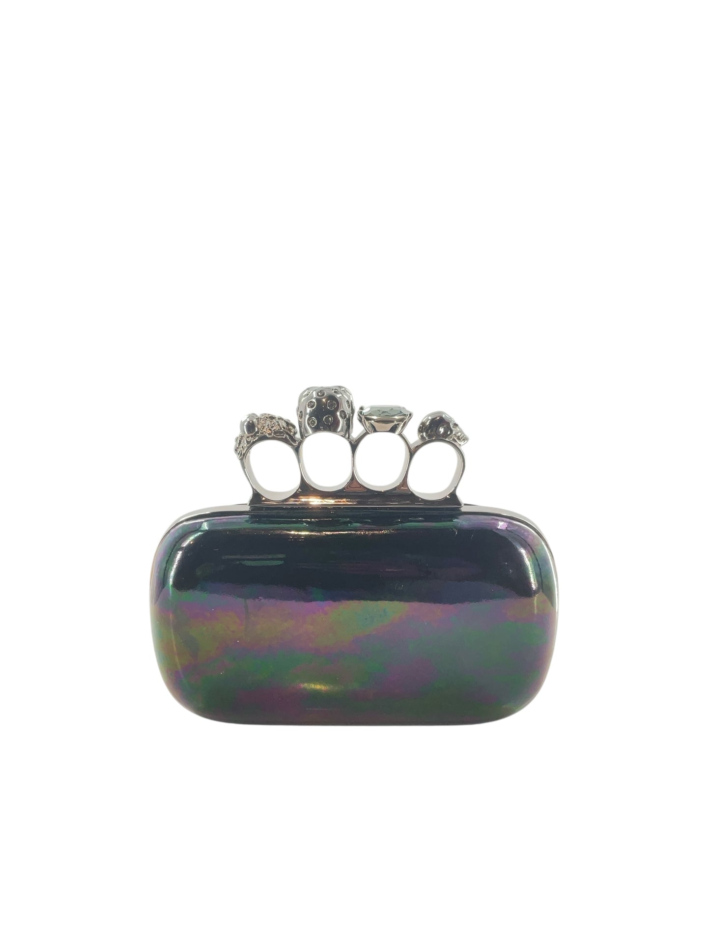 Alexander McQueen Oil Slick Knuckle Duster Box Clutch