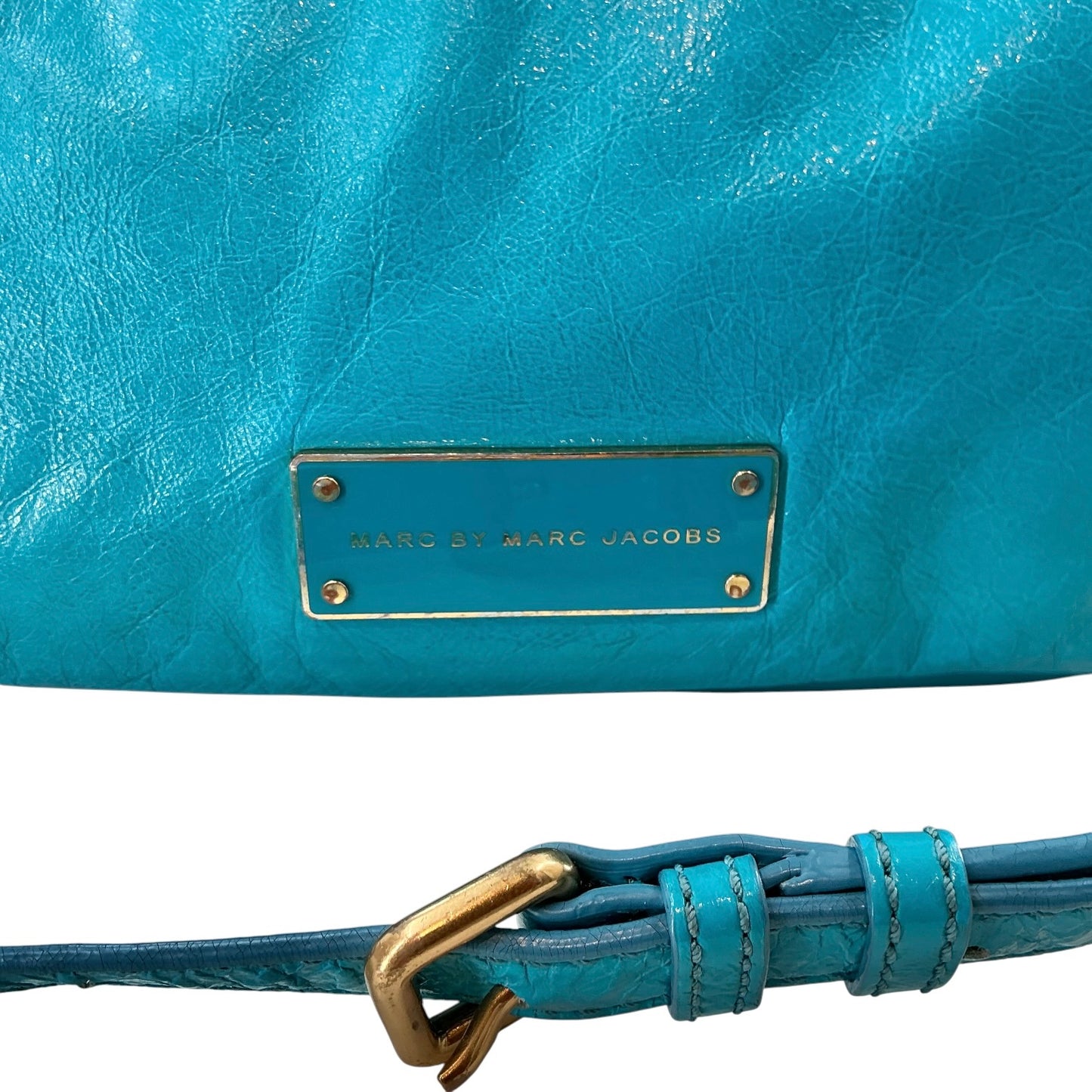Marc by Marc Jacobs "Too Hot to Handle" Teal Leather Crossbody Bag