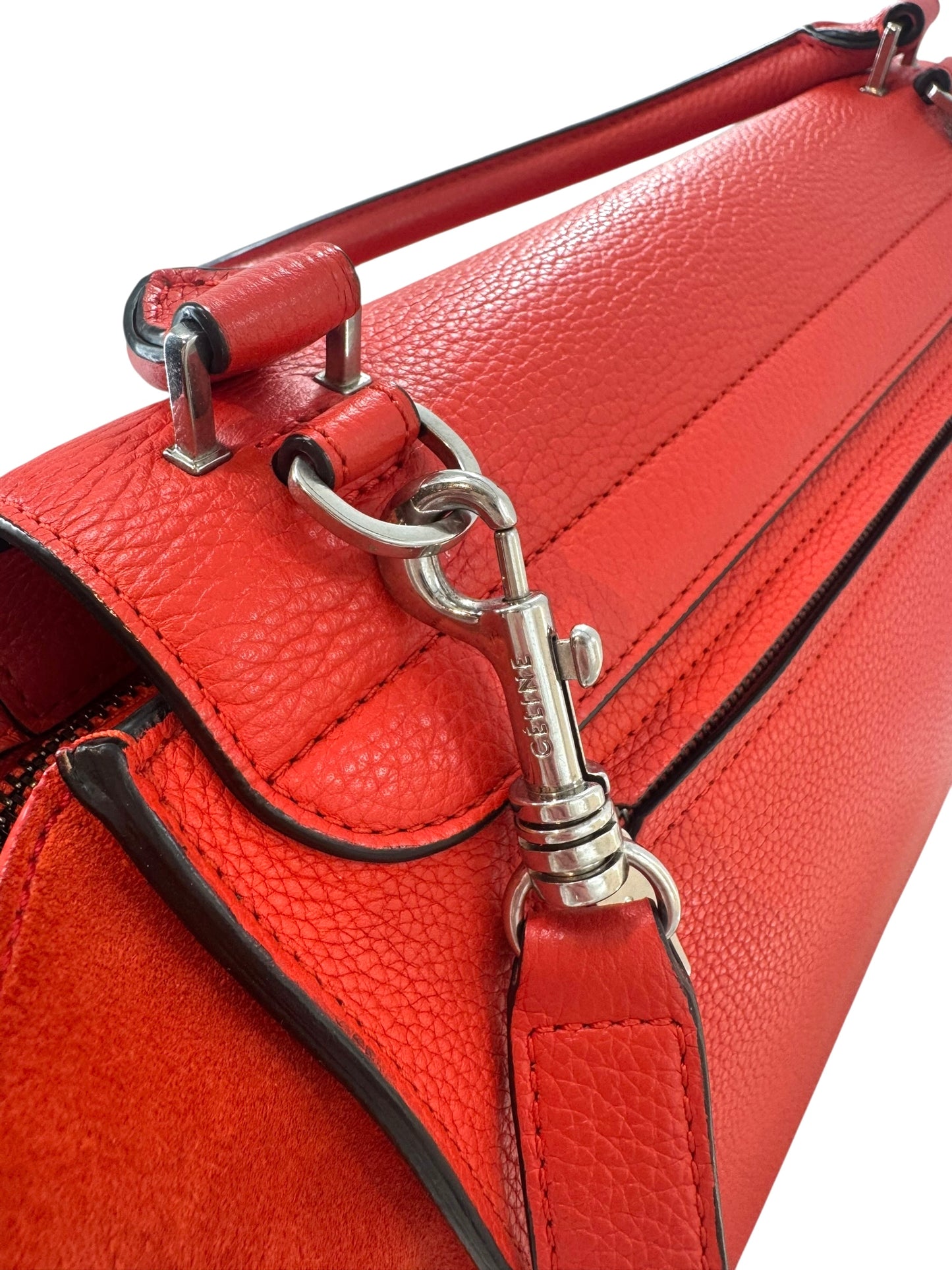 Cèline Trapeze Medium Bag in Red