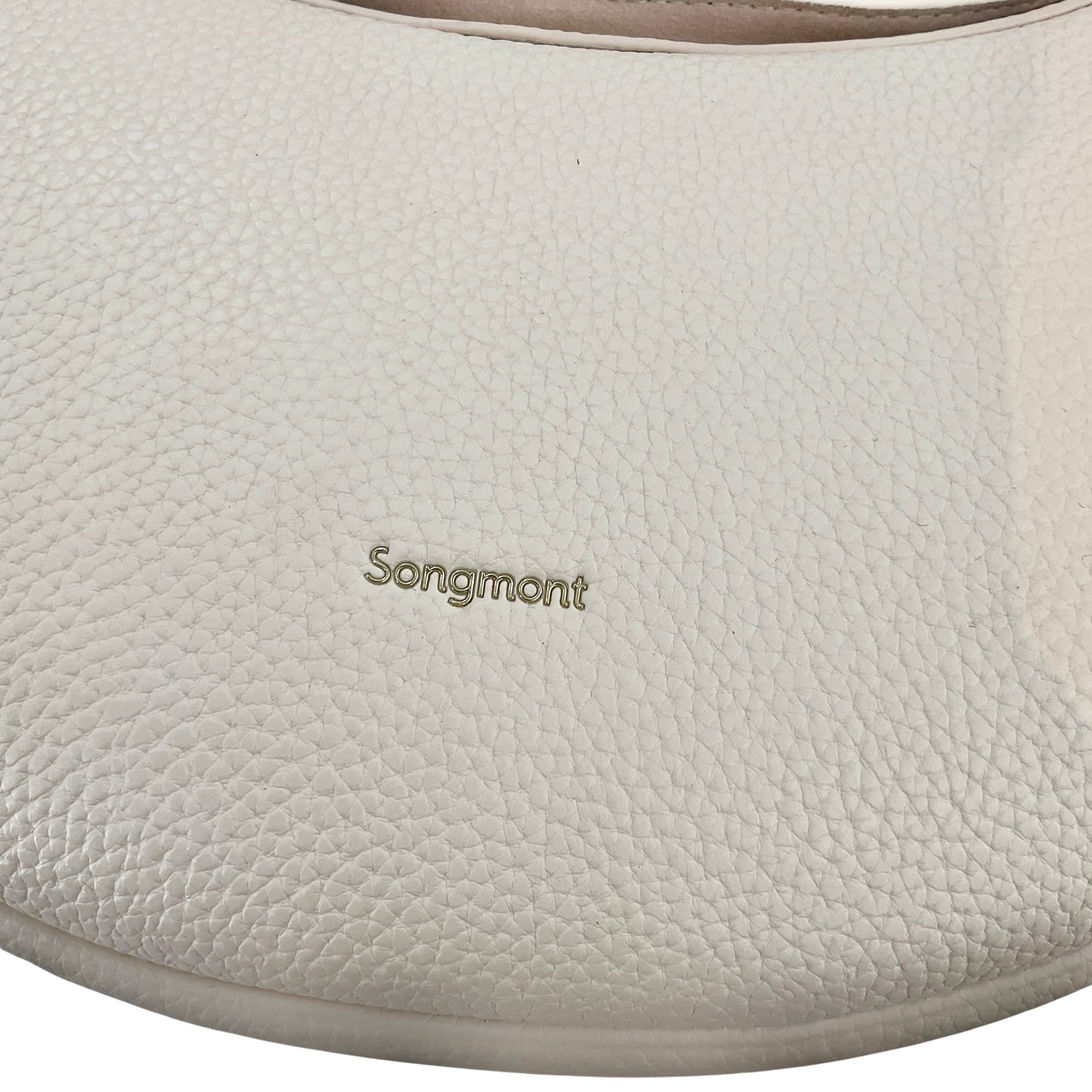 Songmont Medium Luna Bag – Ivory Pebbled Full-Grain Leather