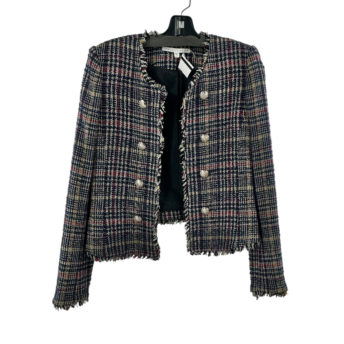 Veronica Beard Jerry Metallic Tweed Dickey Jacket