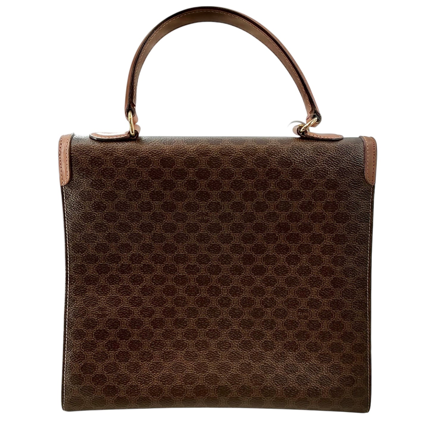 Vintage Celine Macadam Ring Top Handle Bag