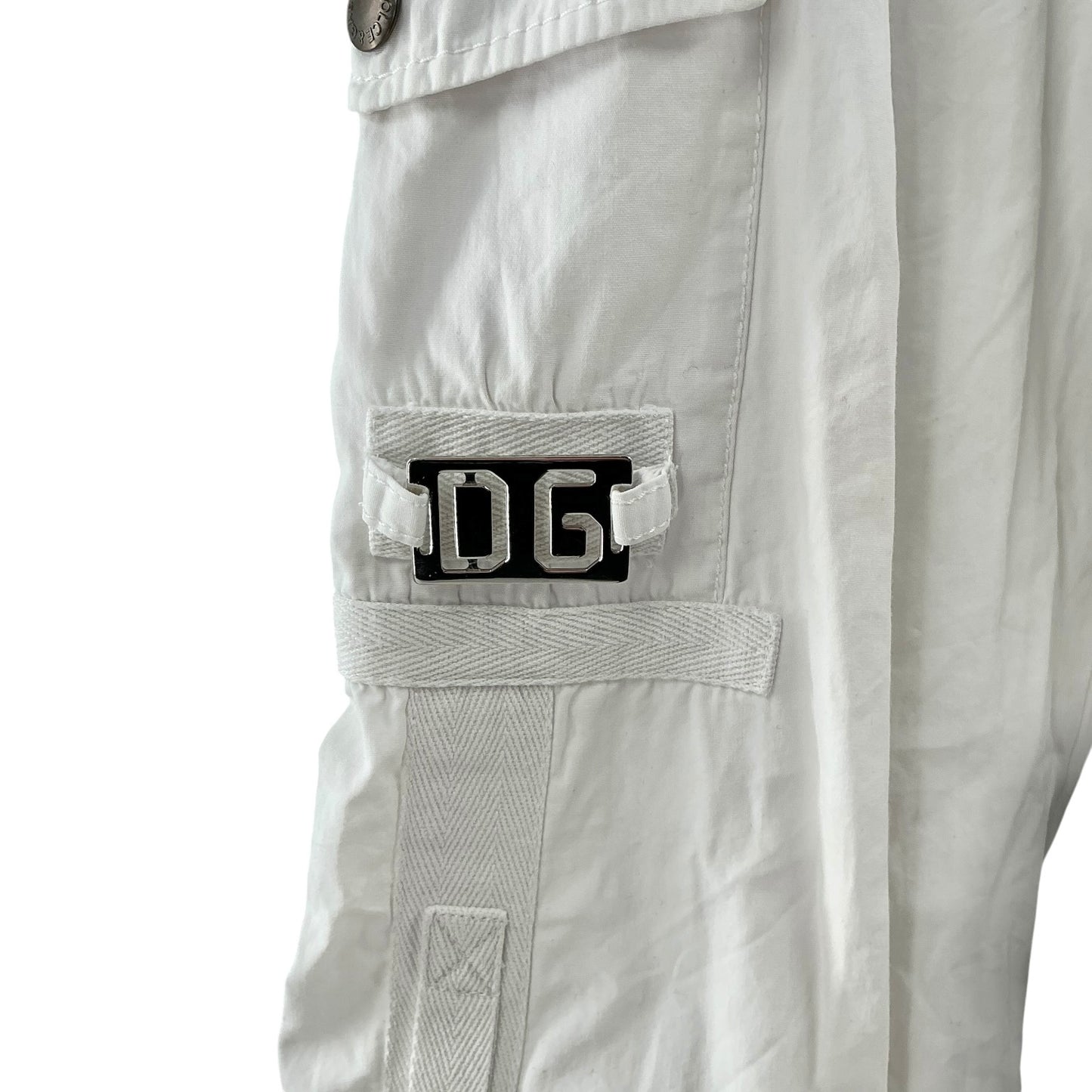 Dolce & Gabbana White Utility Cargo Pants