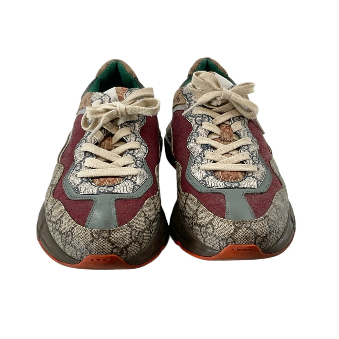 Gucci Rhyton GG Supreme Mixed Fabric Sneakers