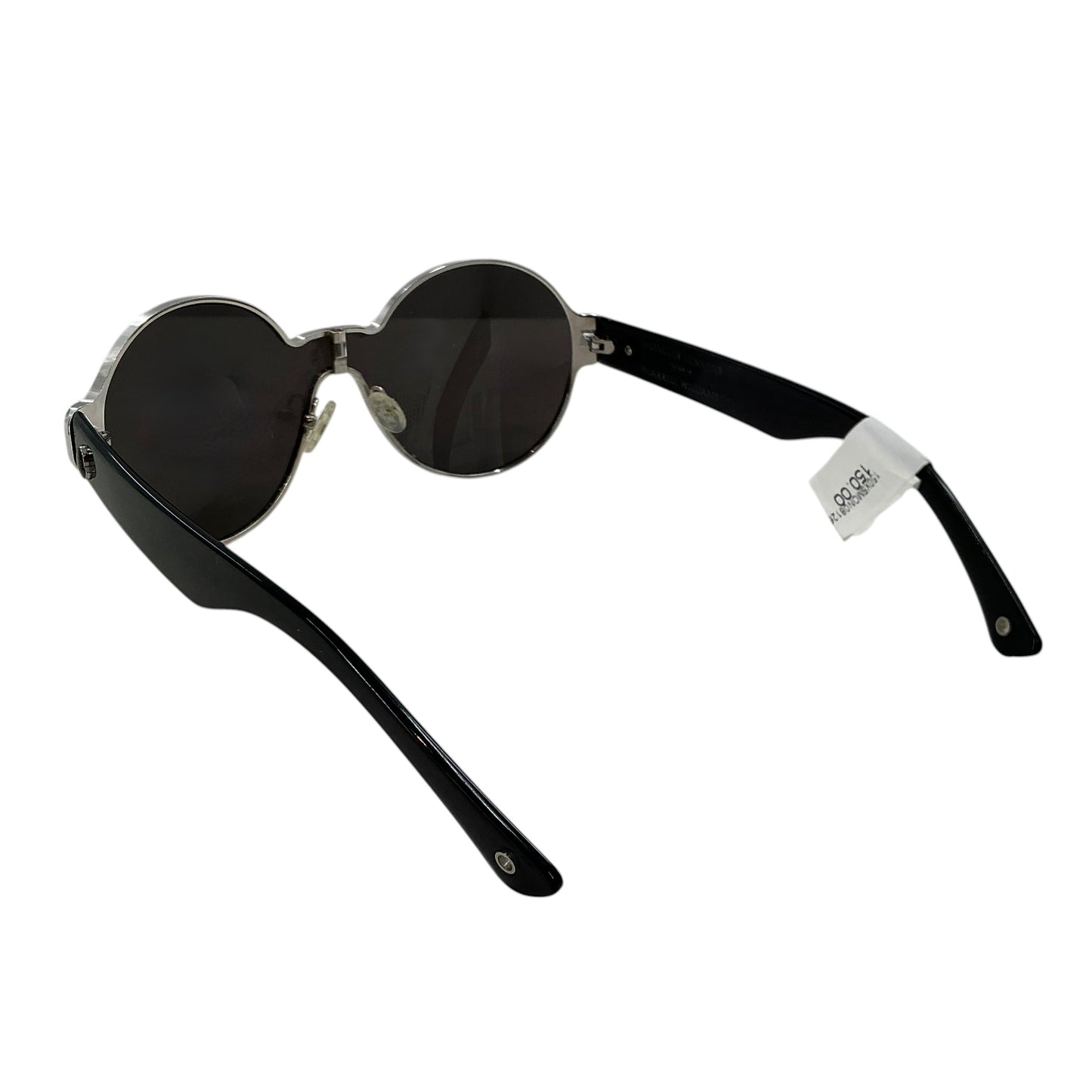 MONCLER Lunettes Pharrell Williams Round Sunglasses Black Silver Wire Frame