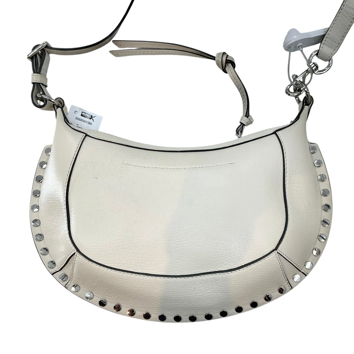 Isabel Marant Oskan Moon Studded Leather Shoulder Bag