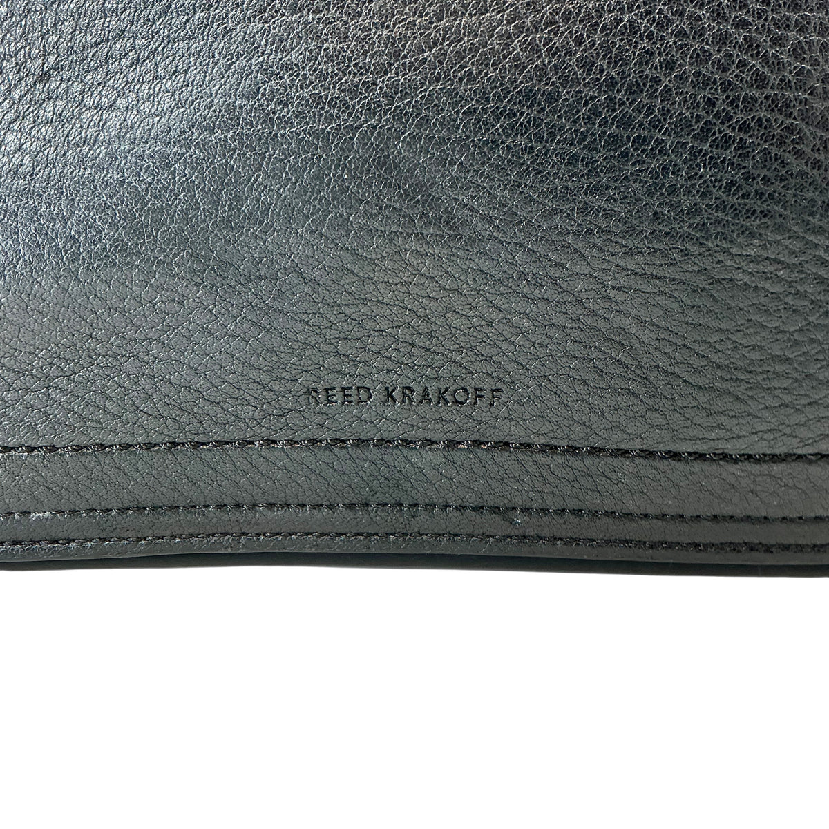 Reed Krakoff Black Pebbled Leather Boxer Doctor Bag Satchel