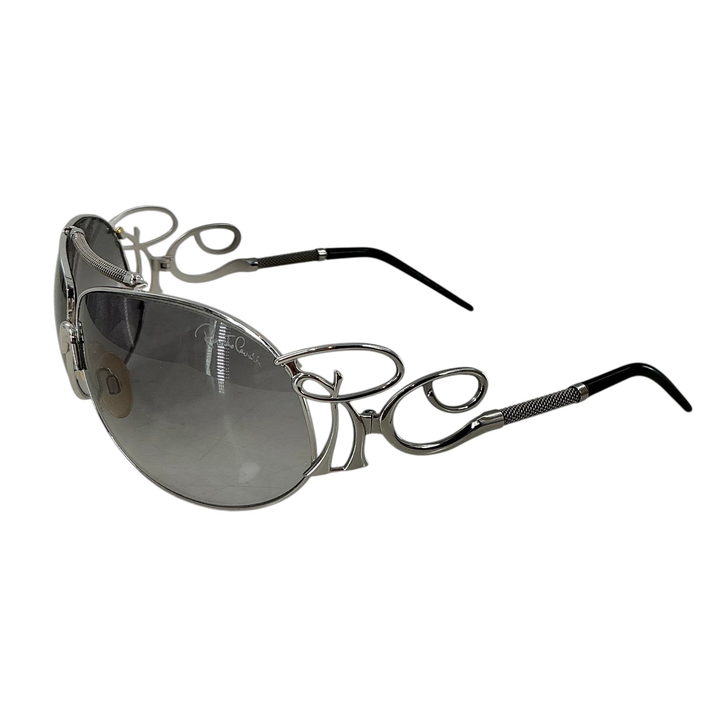Roberto Cavalli Silver Cameia 300S Shield Sunglasses