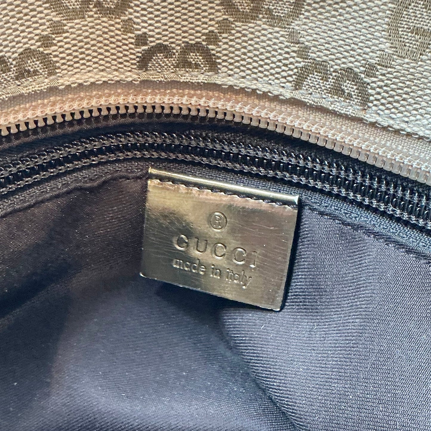 Gucci Original GG Monogram Canvas Medium Web Handle Tote