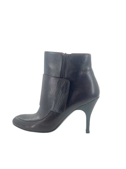 Women’s Lanvin Brown Leather Ankle Boots