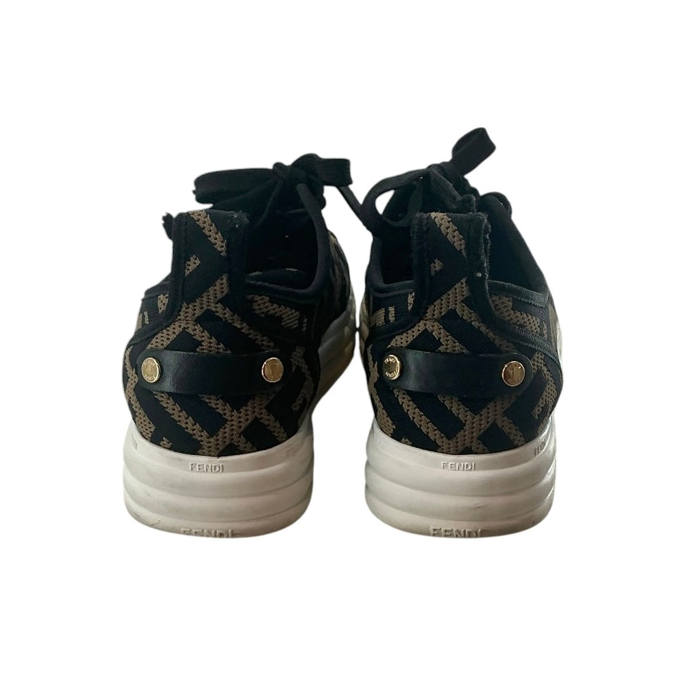 Fendi Zucca FF Logo Platform Sneakers