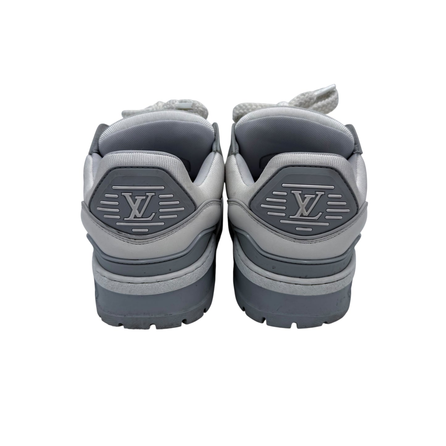 Louis Vuitton White Grey Multi Logo Trainer