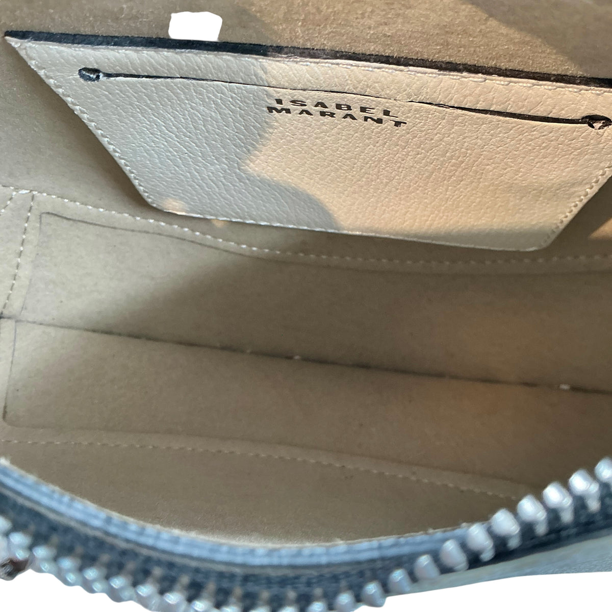 Isabel Marant Oskan Moon Studded Leather Shoulder Bag