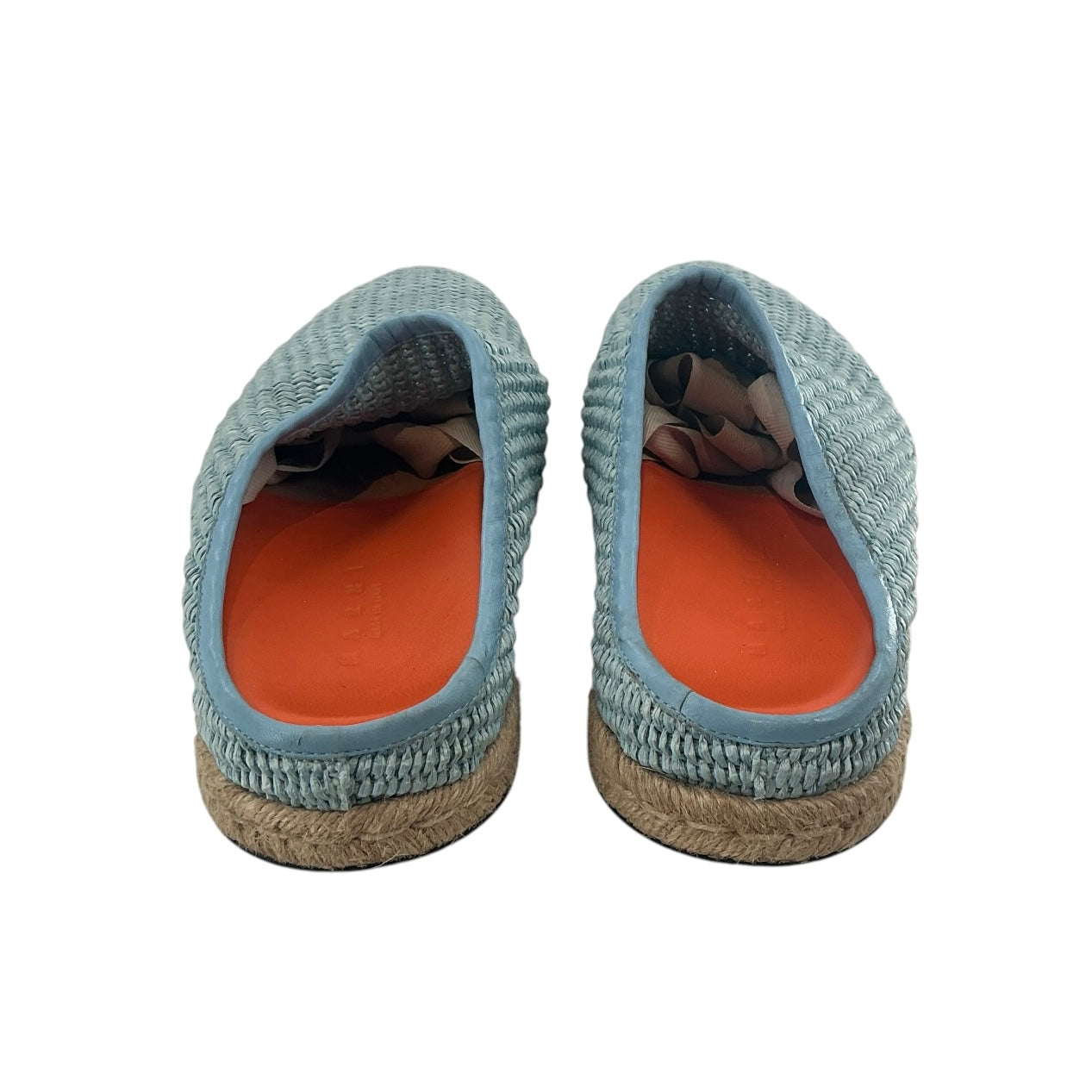 Marni Woven Raffia Sabot Mules