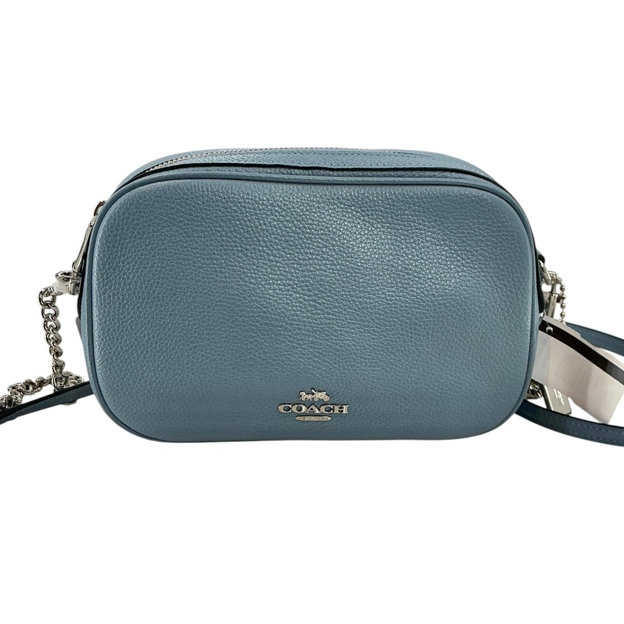 COACH F25922 Isla Chain Crossbody Bag in Pebbled Leather
