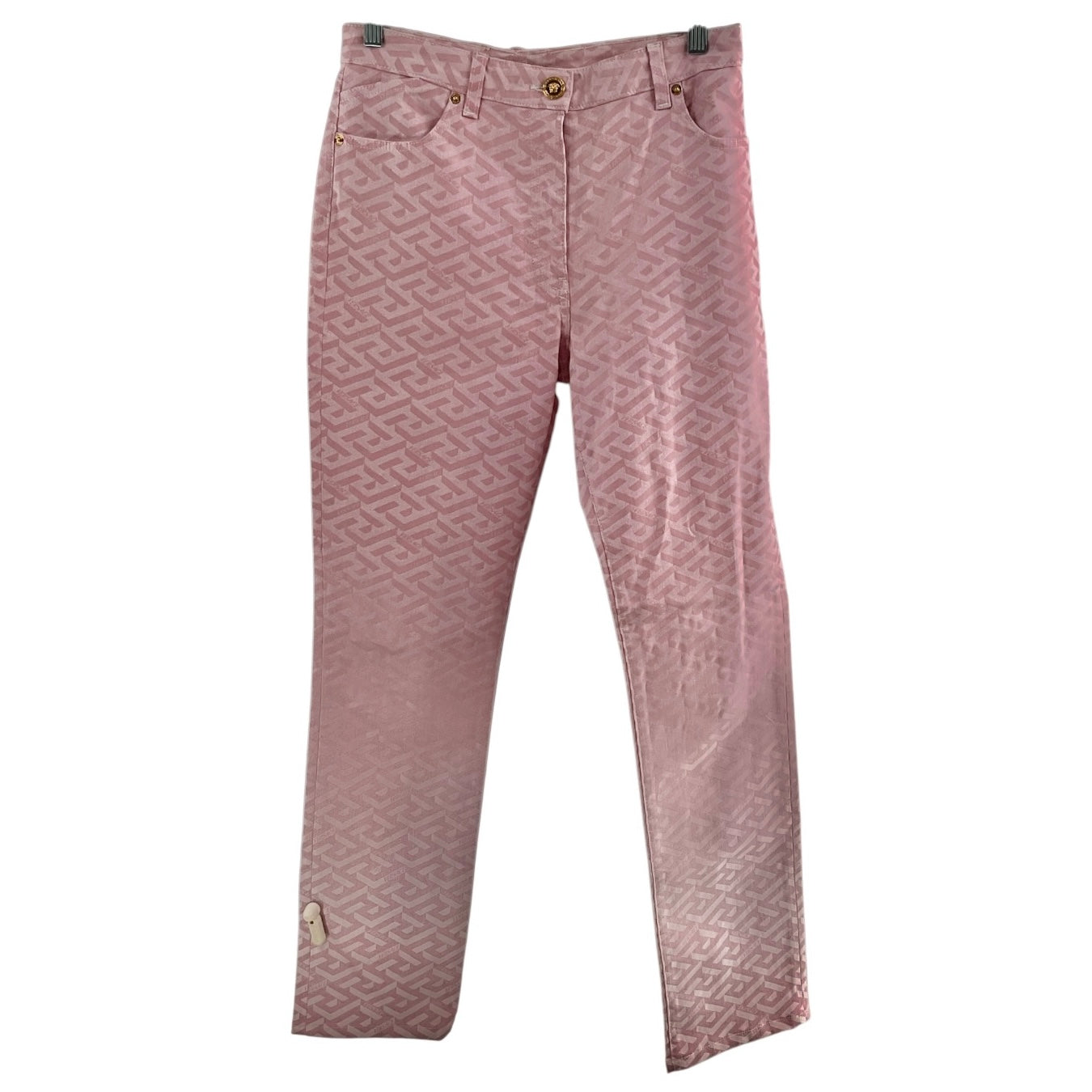 Versace La Greca Monogram Printed Jeans
