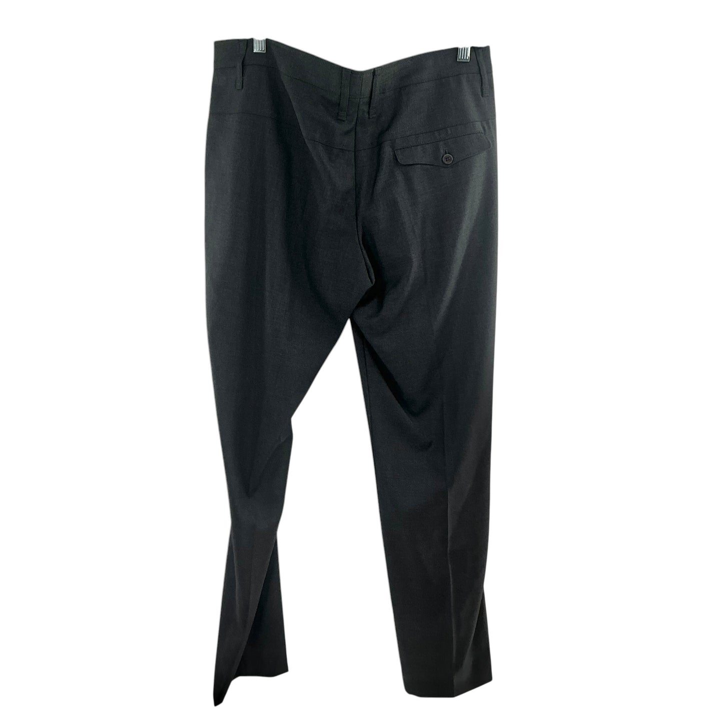 Brunello Cucinelli Charcoal Grey/ Black Front-Seam Slim Trousers