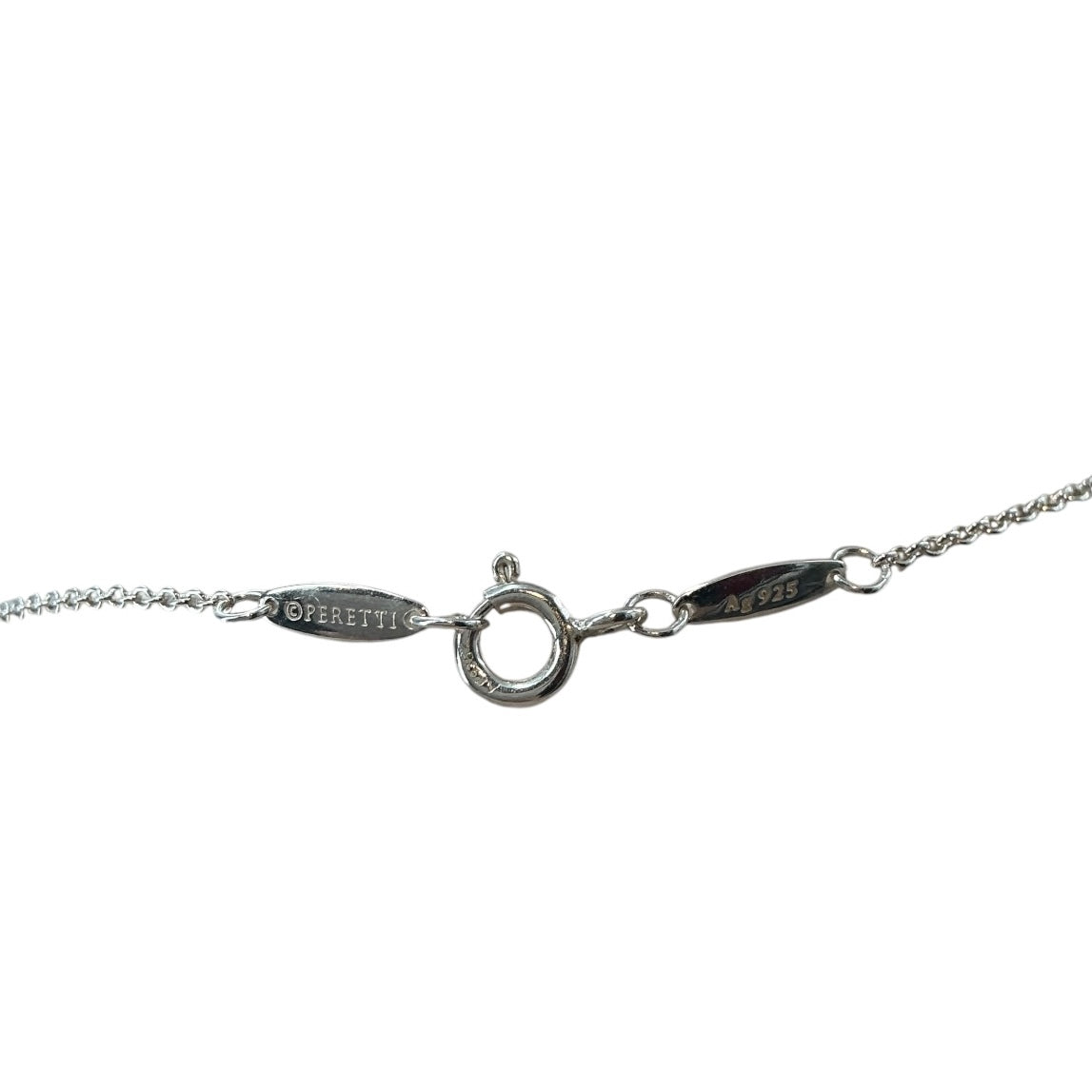 Tiffany & Co. Elsa Peretti Sterling Silver Open Heart Necklace w/ Box