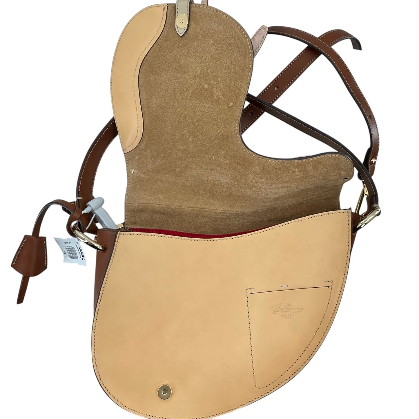 Boldrini Selleria "Sveva" Tricolor Leather Saddle Bag