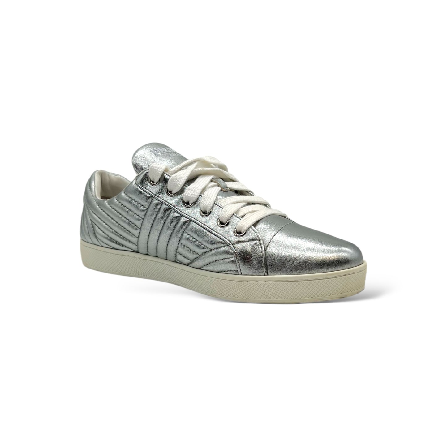 Prada Skateboard Women's Low-Top Chrome Shoes